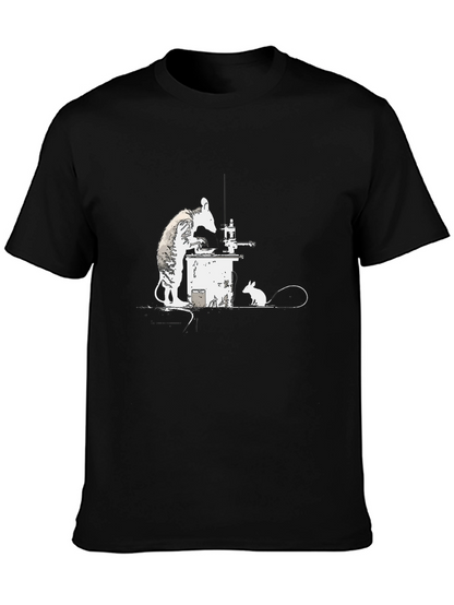 Banksy Rat Chemist T-Shirt - Black