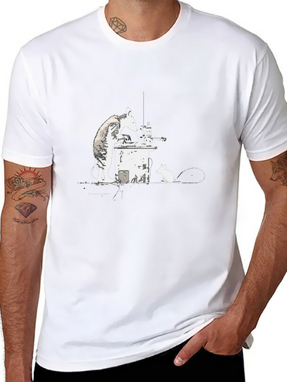 Banksy Rat Chemist T-Shirt - Black