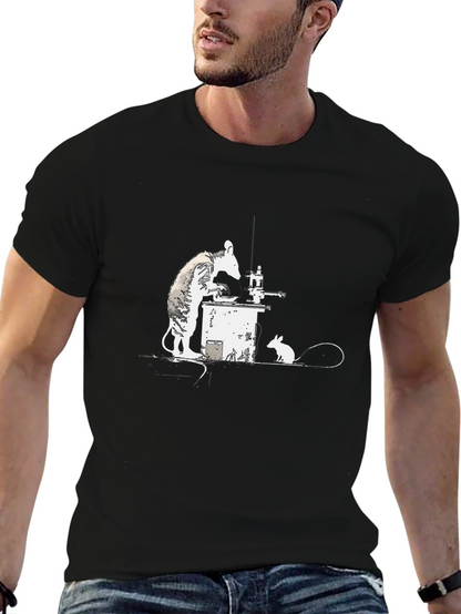 Banksy Rat Chemist T-Shirt - Black