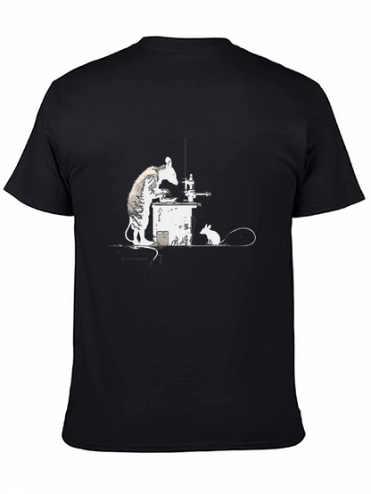Banksy Rat Chemist T-Shirt - Black