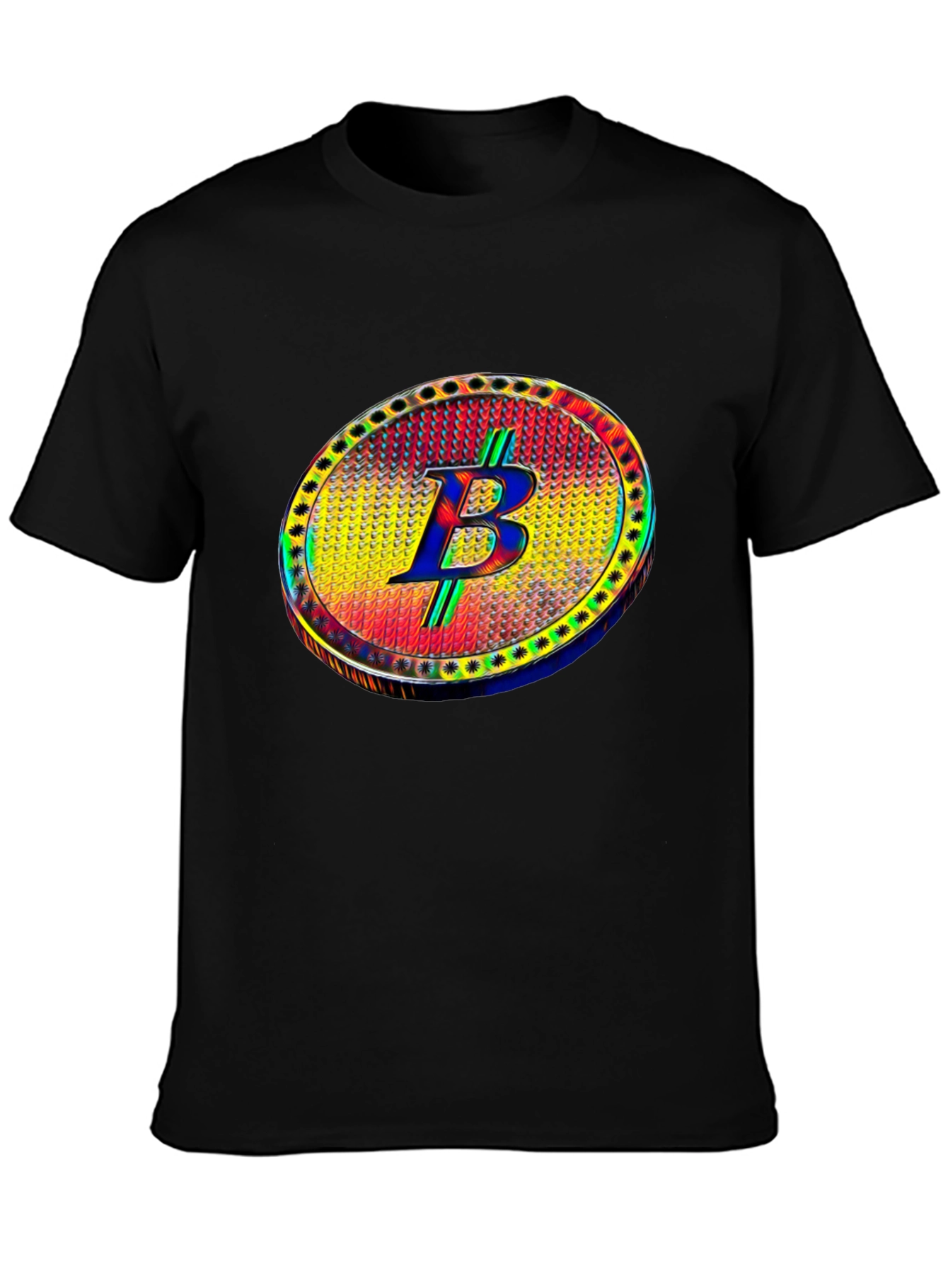 Bitcoin B T-Shirt Crypto Cryptocurrency Black Tee