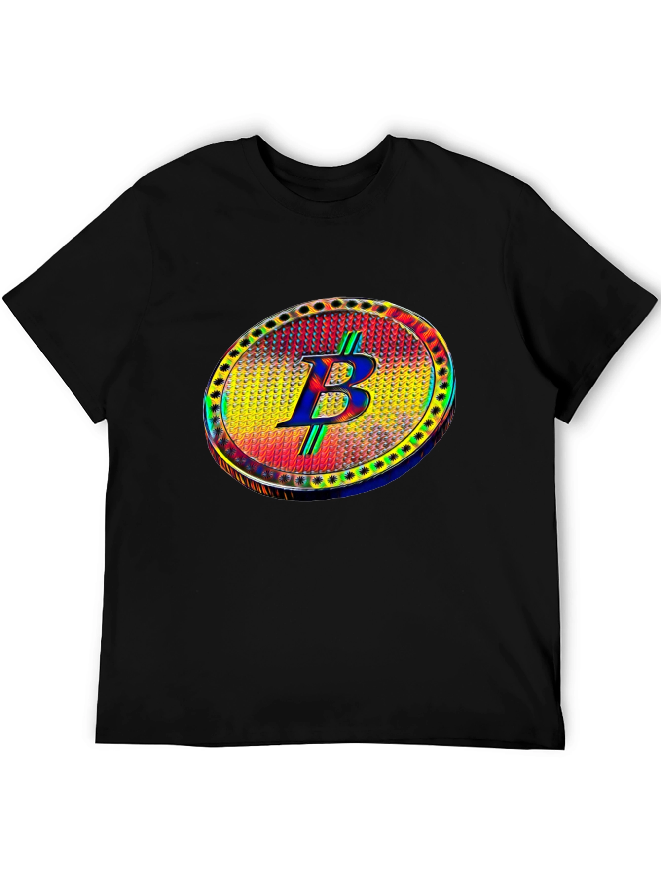 Bitcoin B T-Shirt Crypto Cryptocurrency Black Tee