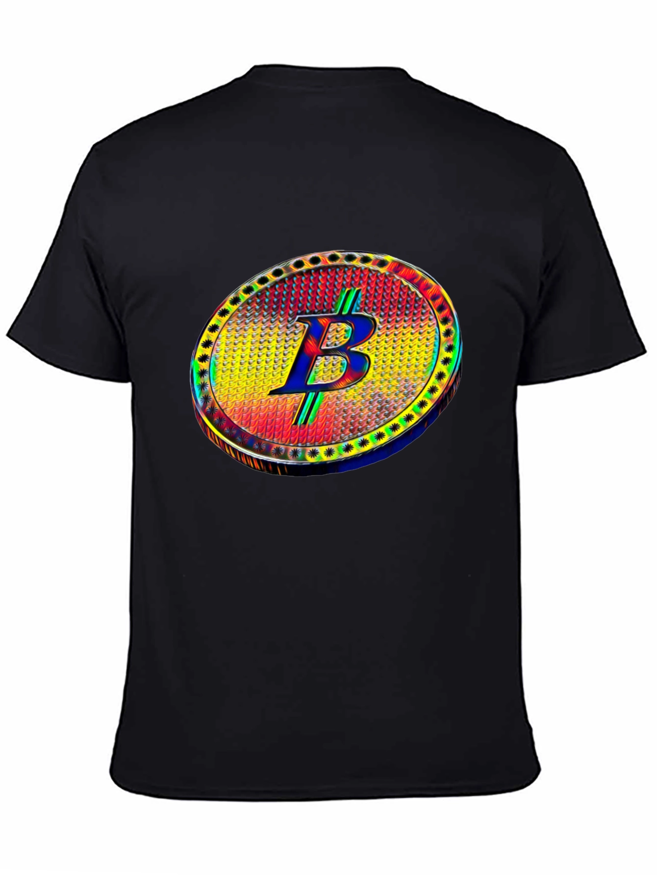 Bitcoin B T-Shirt Crypto Cryptocurrency Black Tee