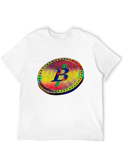 Bitcoin B T-Shirt Crypto Cryptocurrency Black Tee