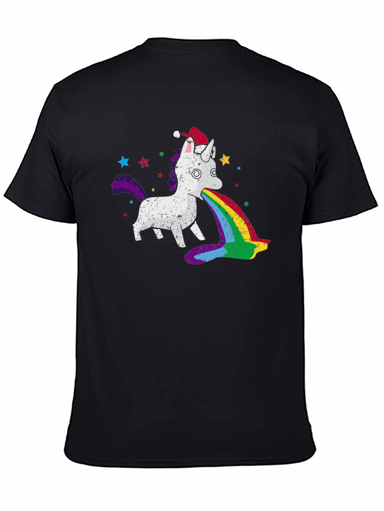 Unicorn Rainbow Puke Christmas T-Shirt