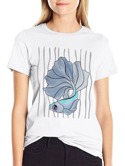 Betta Fish Graphic Tee - Mens Black T-Shirt