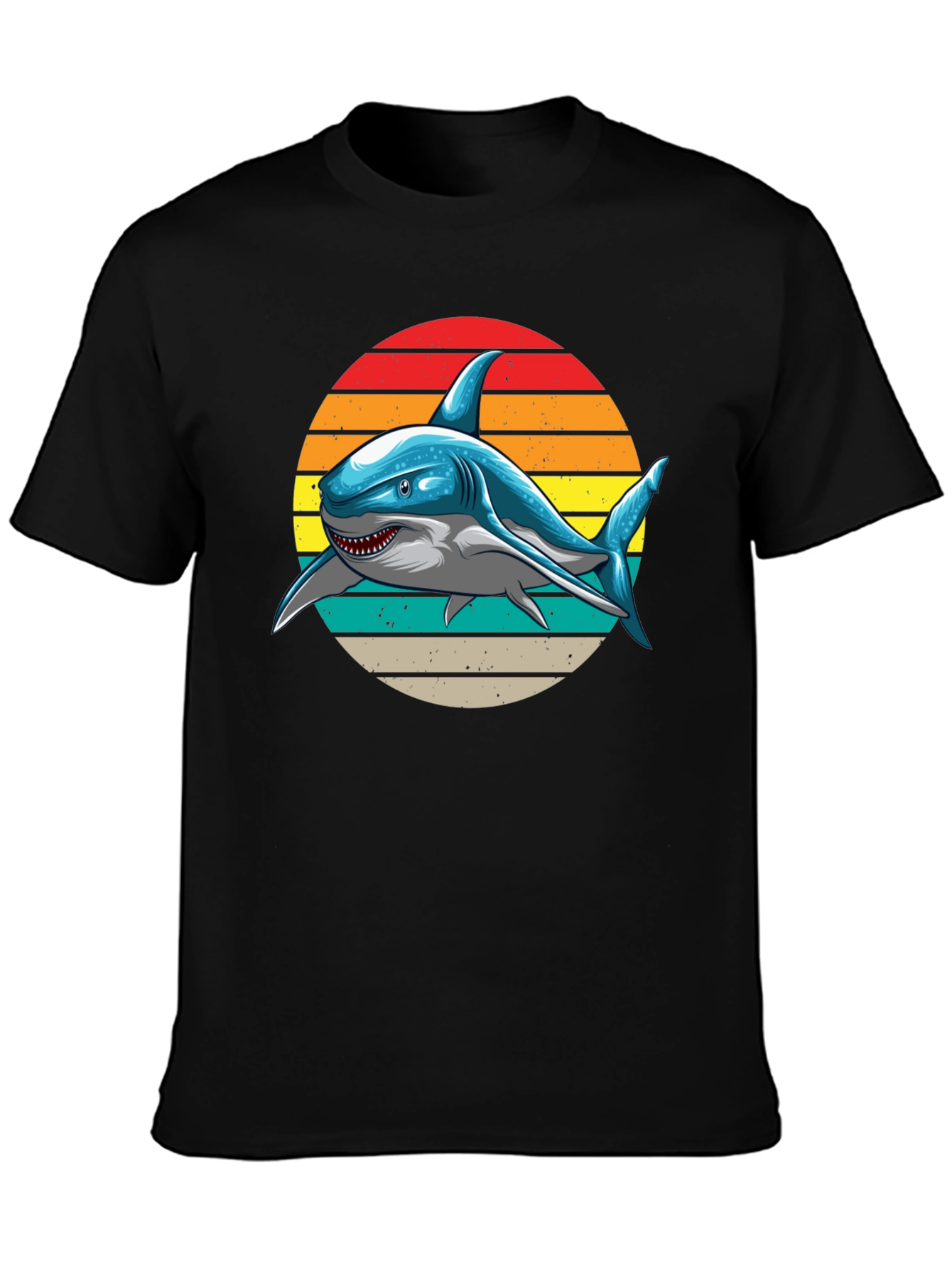 Retro Shark Graphic T-Shirt -  Unique Design!