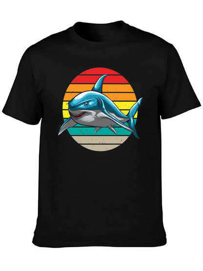 Retro Shark Graphic T-Shirt -  Unique Design!