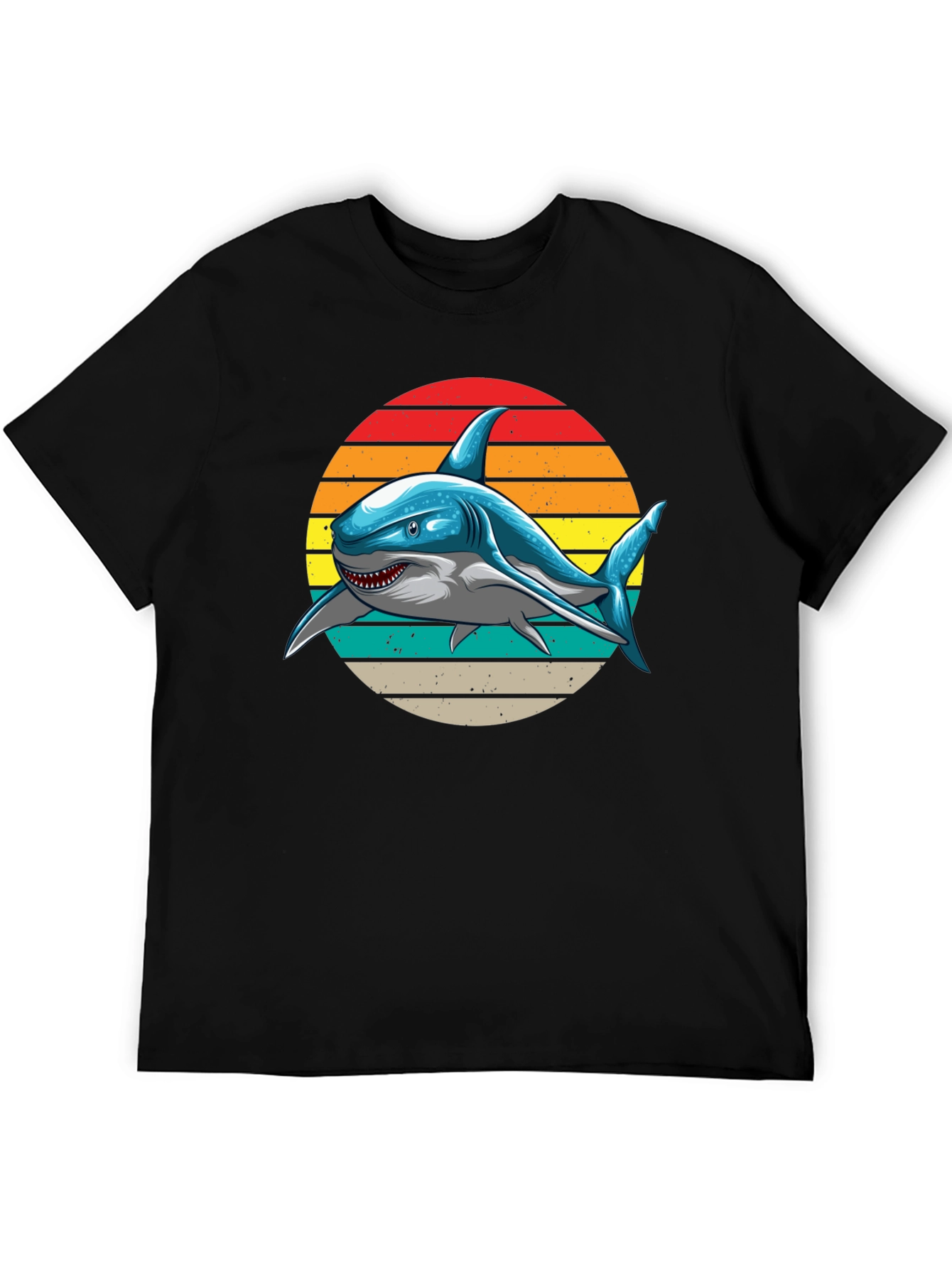 Retro Shark Graphic T-Shirt -  Unique Design!