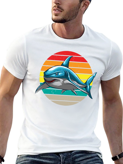 Retro Shark Graphic T-Shirt -  Unique Design!