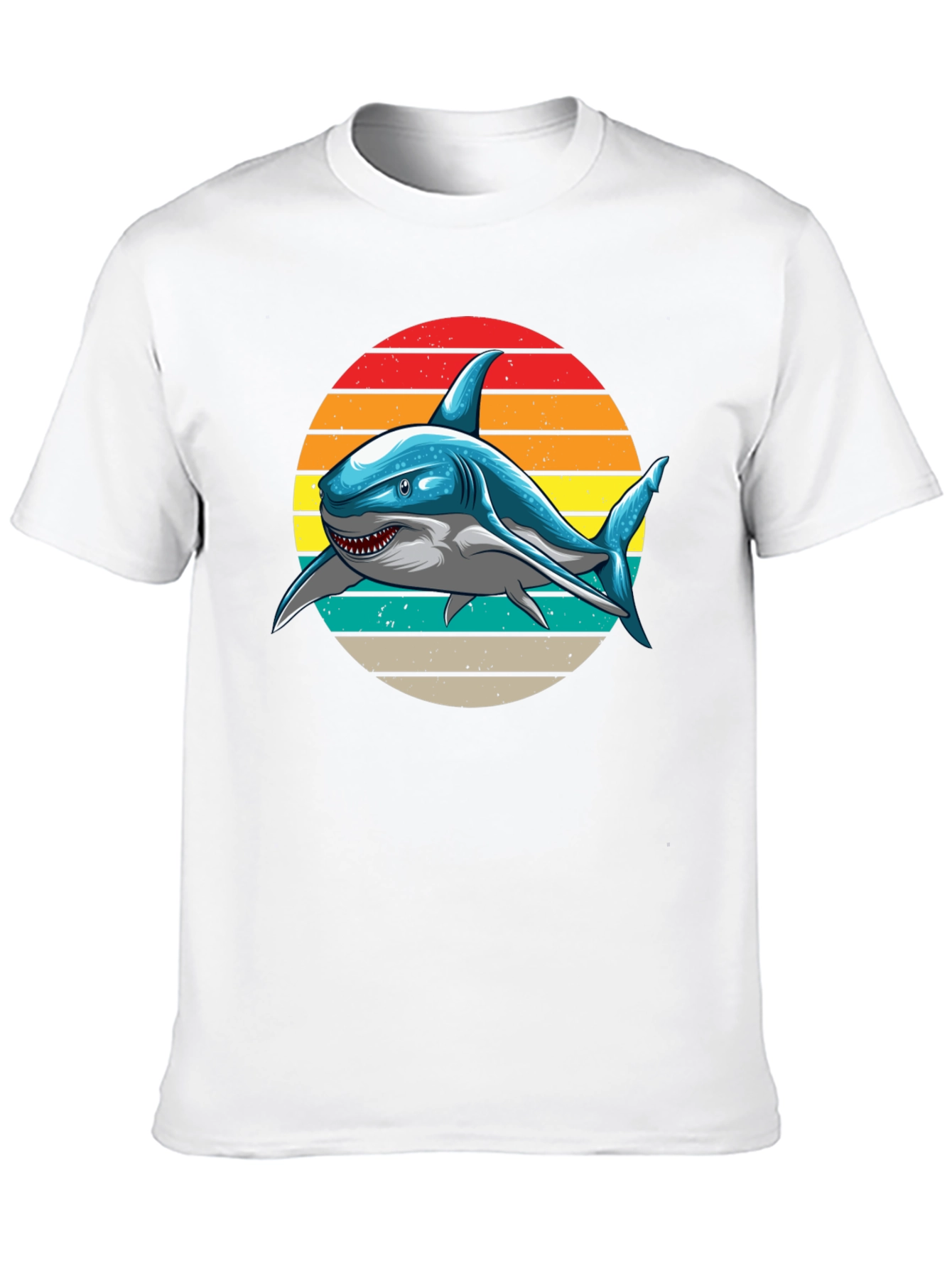 Retro Shark Graphic T-Shirt -  Unique Design!