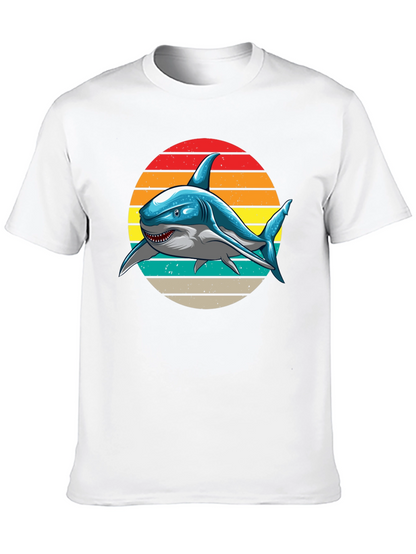 Retro Shark Graphic T-Shirt -  Unique Design!