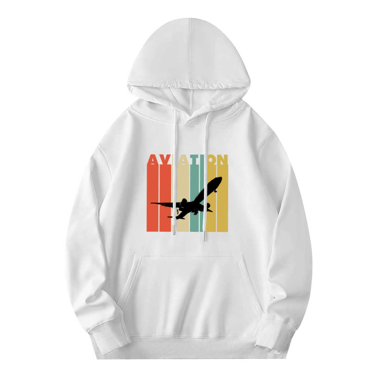 Retro Aviation Airplane Graphic Hoodie