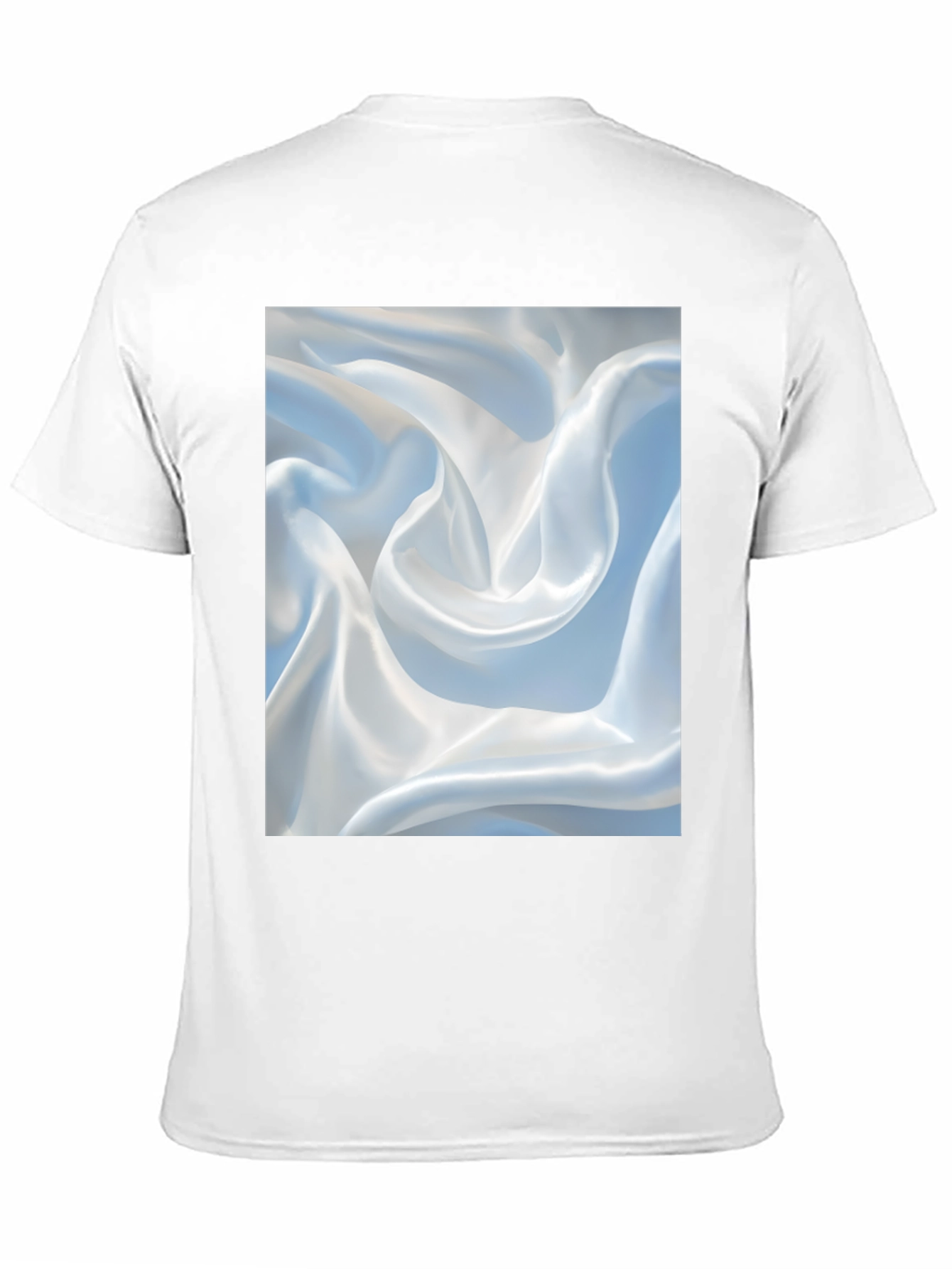 Abstract Swirl Pattern Black T-Shirt