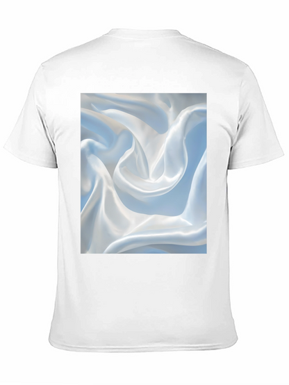 Abstract Swirl Pattern Black T-Shirt