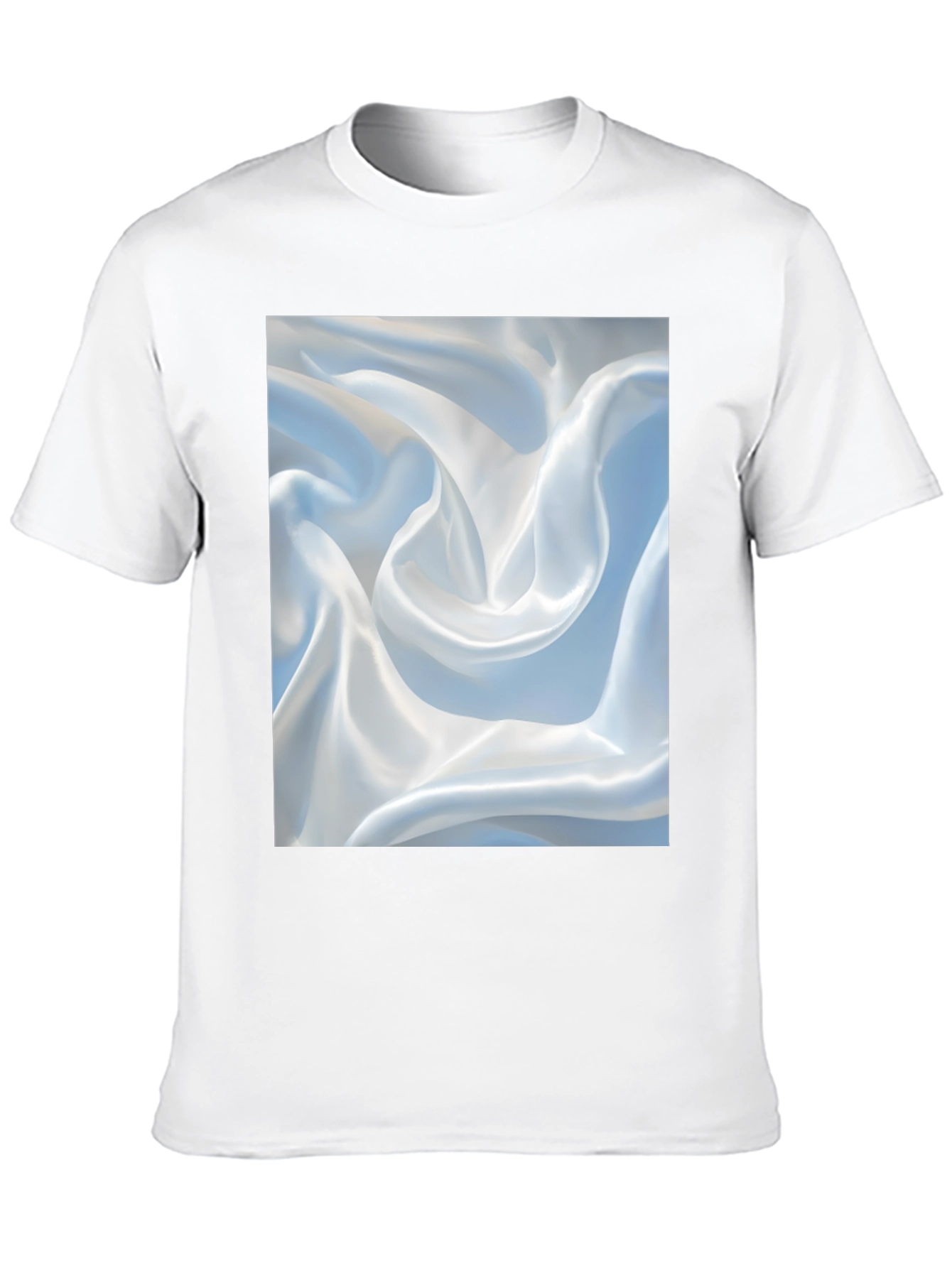 Abstract Swirl Pattern Black T-Shirt