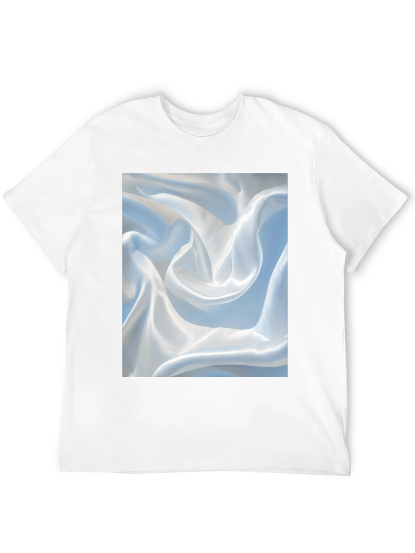 Abstract Swirl Pattern Black T-Shirt
