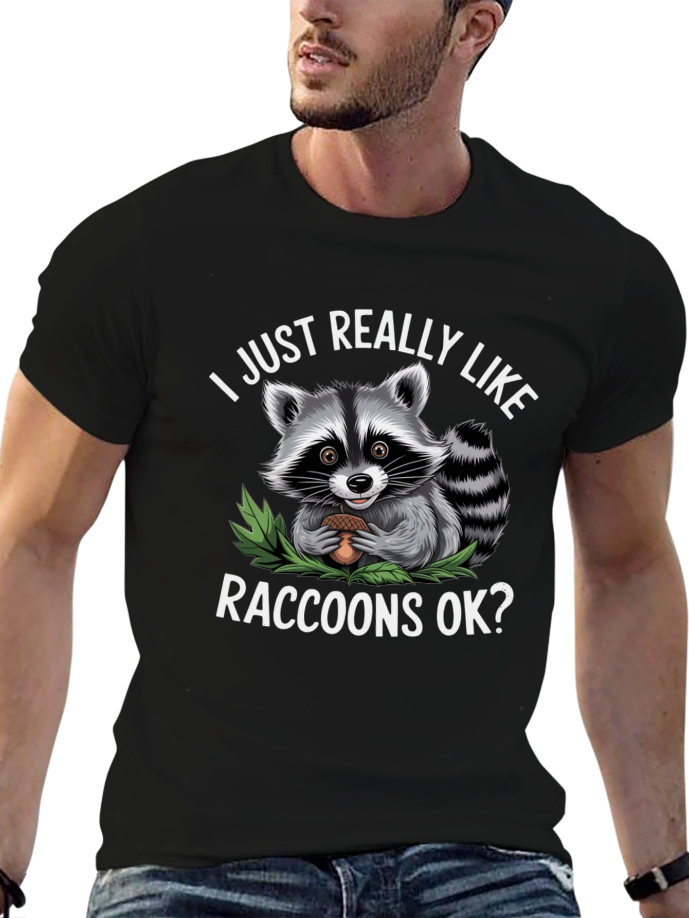 Raccoon Lover T-Shirt - Cute Animal Tee