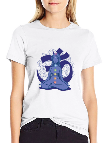 Chakra Meditation Black T-Shirt