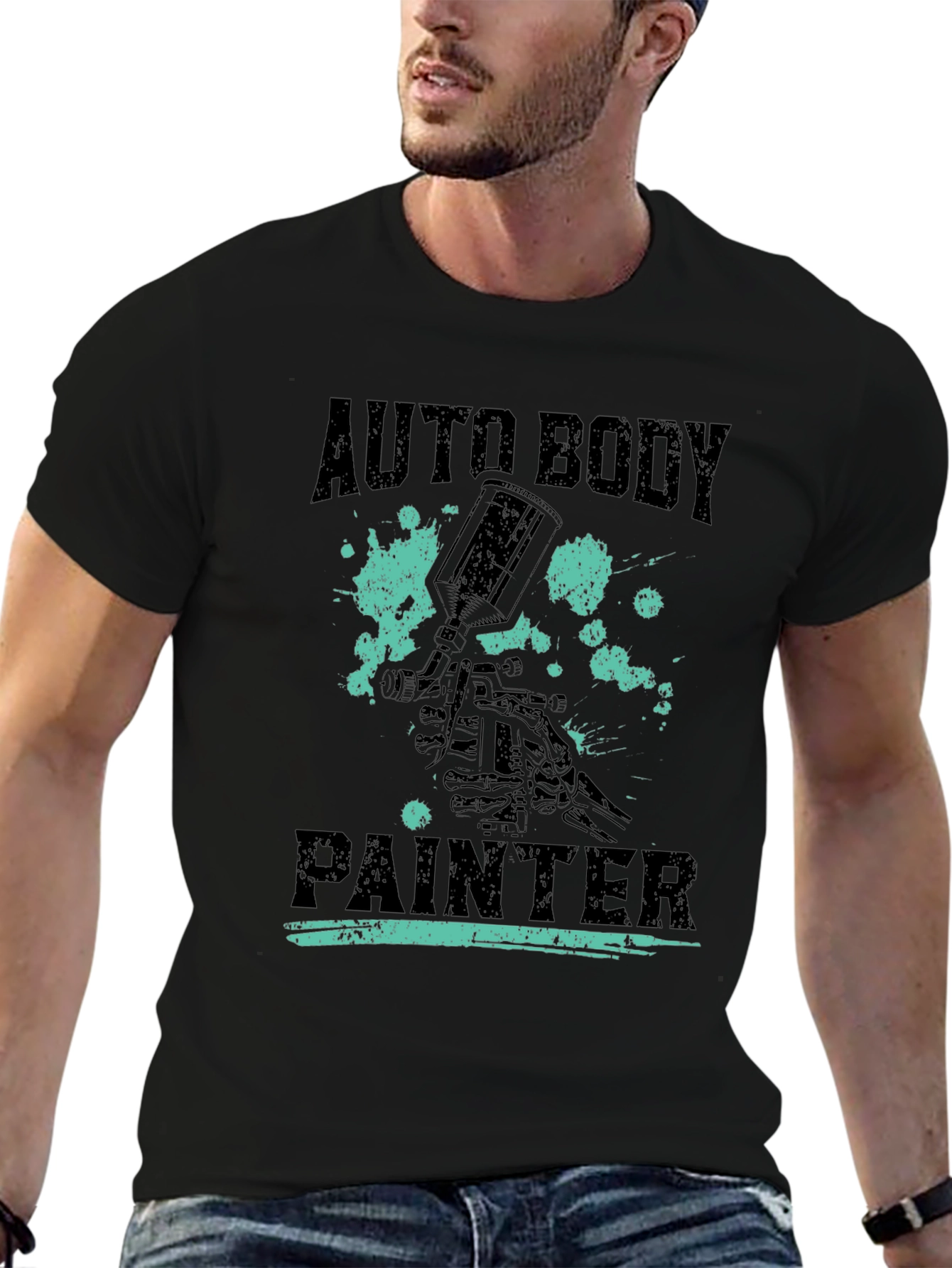 Auto Body Painter T-Shirt - Black