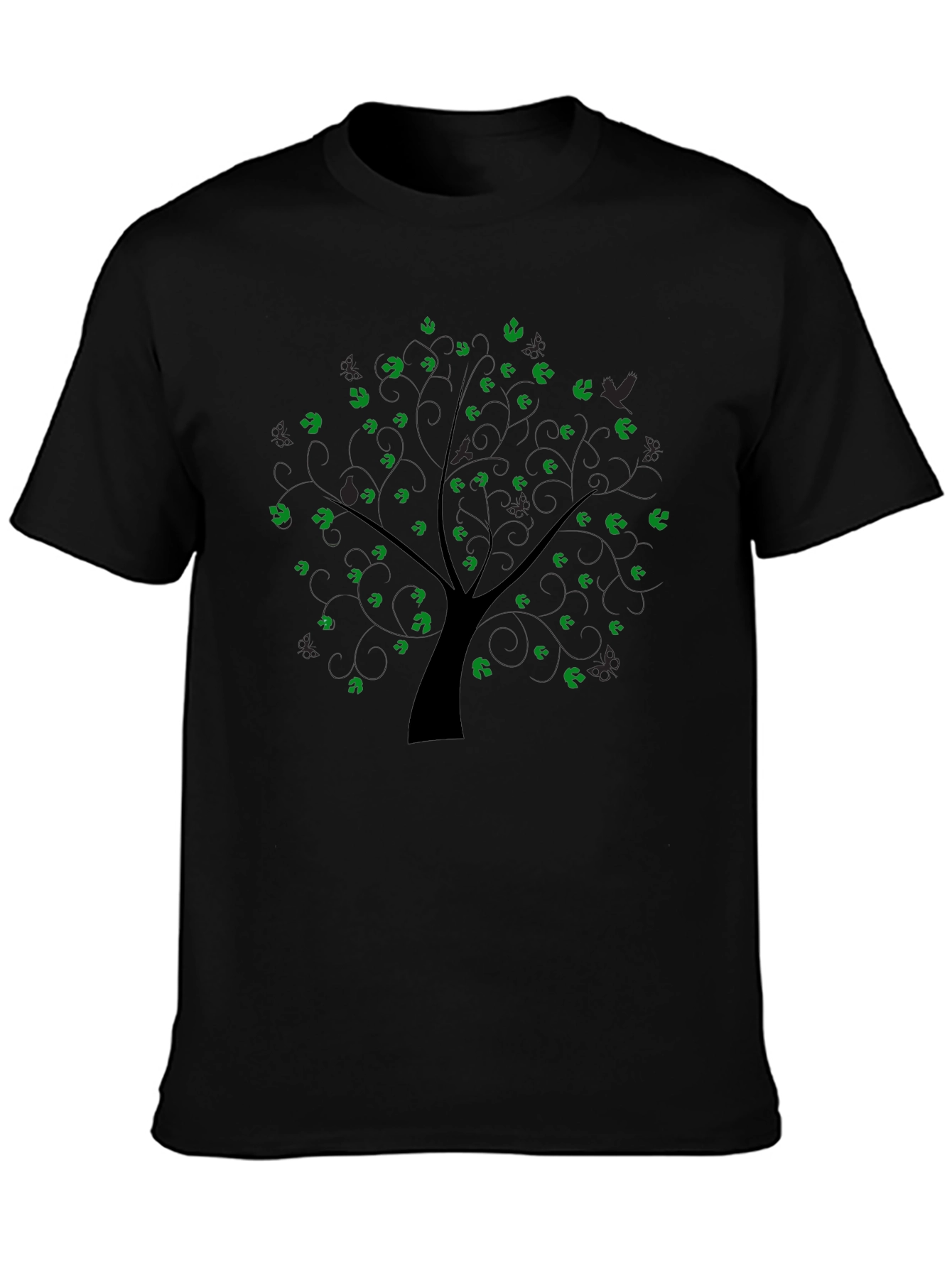 Black Tree Graphic T-Shirt
