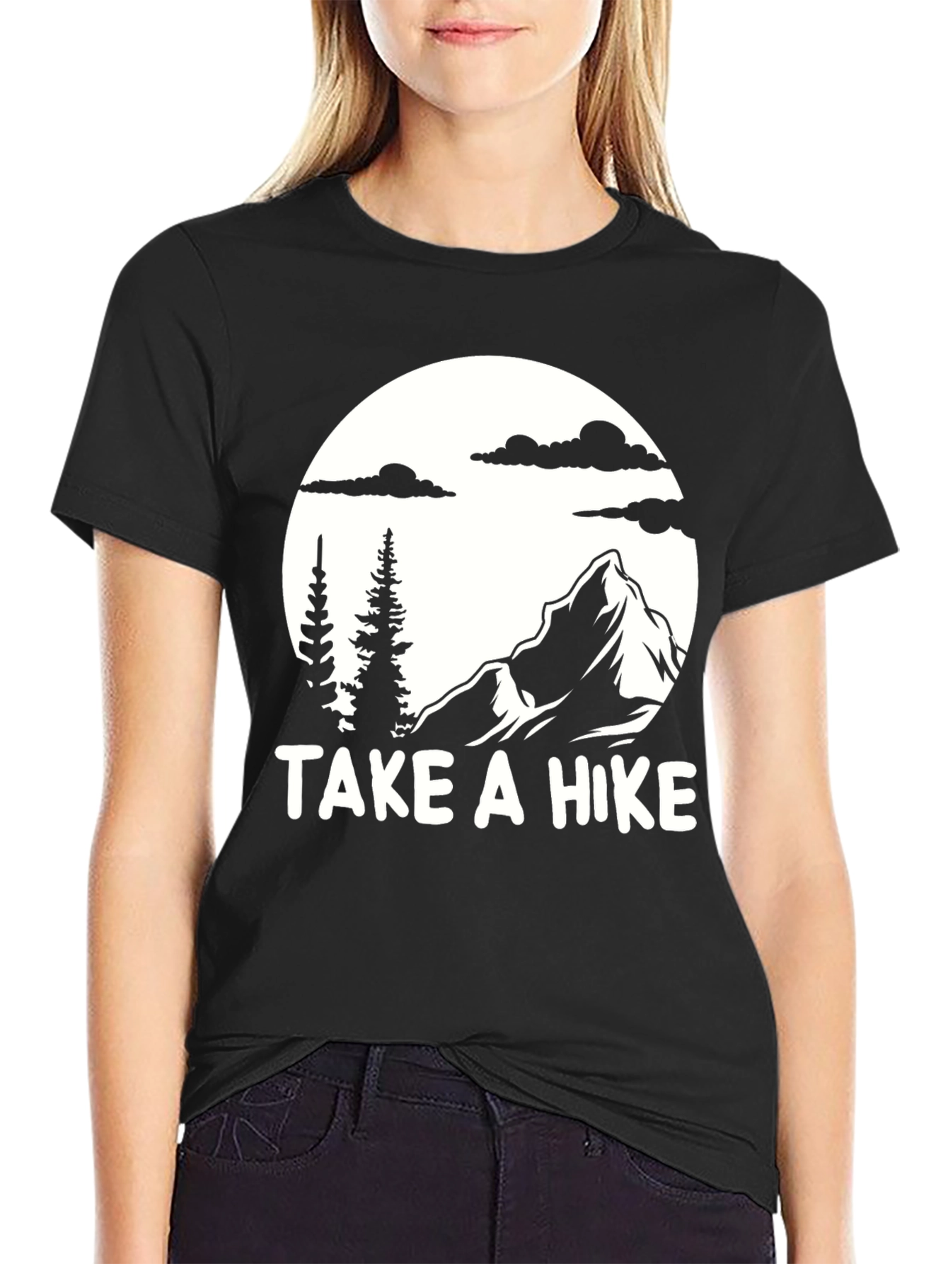 Take a Hike Black Graphic T-Shirt