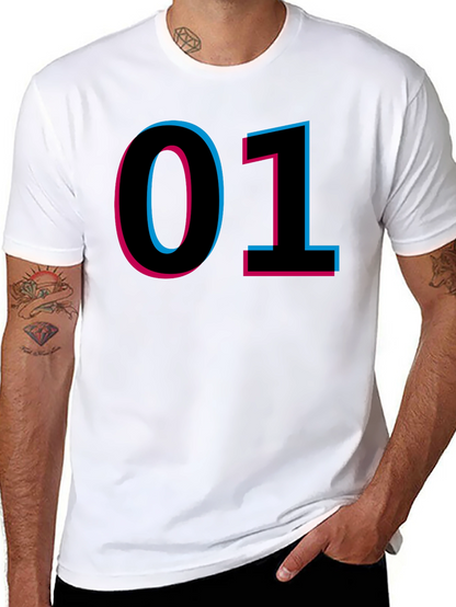 Retro 01 Graphic Tee - Black Cotton T-Shirt