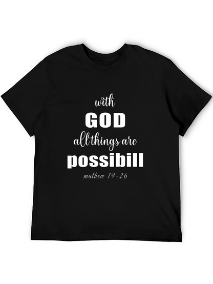 With God All Things Are Possible T-Shirt