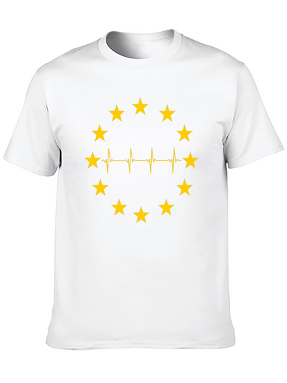 EU Heartbeat T-Shirt - European Union Pride Tee