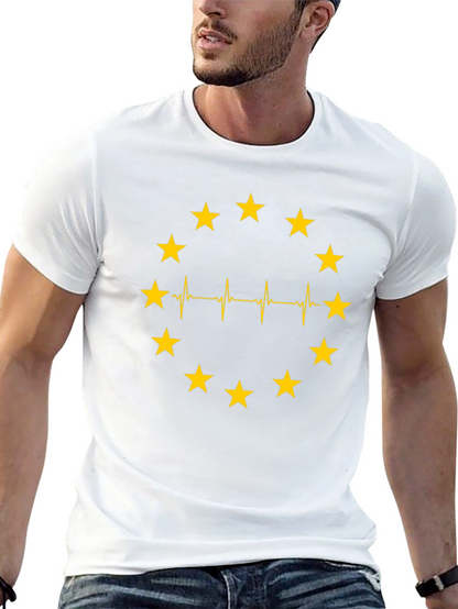 EU Heartbeat T-Shirt - European Union Pride Tee