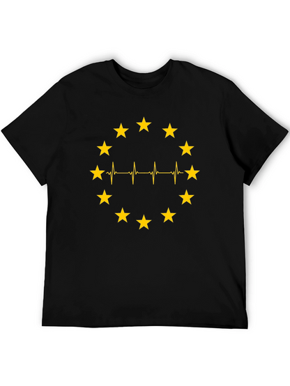 EU Heartbeat T-Shirt - European Union Pride Tee