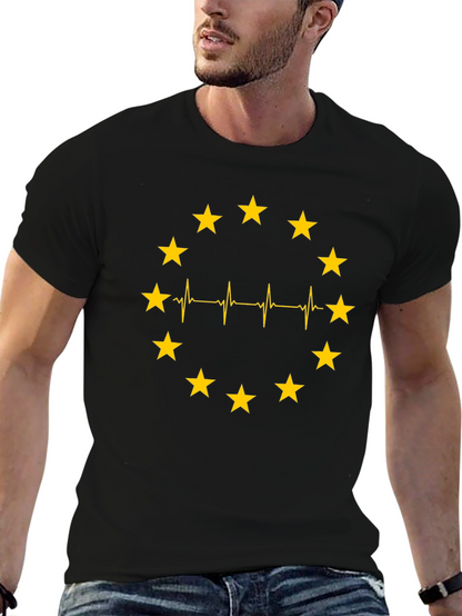 EU Heartbeat T-Shirt - European Union Pride Tee
