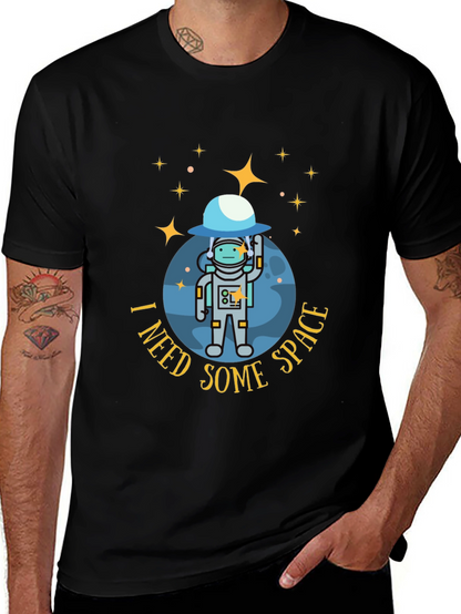 I Need Some Space Black T-Shirt