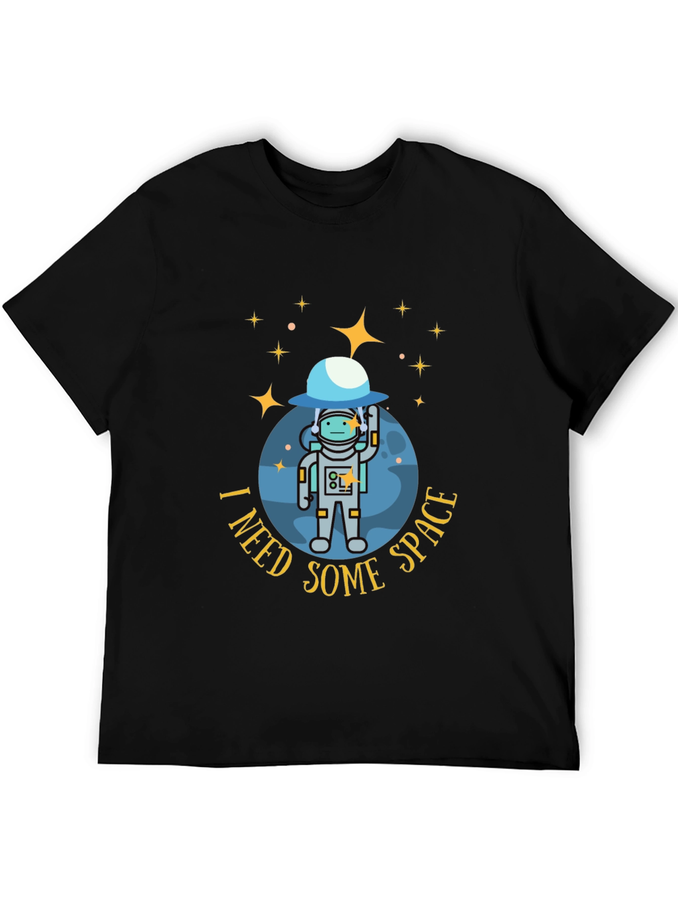 I Need Some Space Black T-Shirt