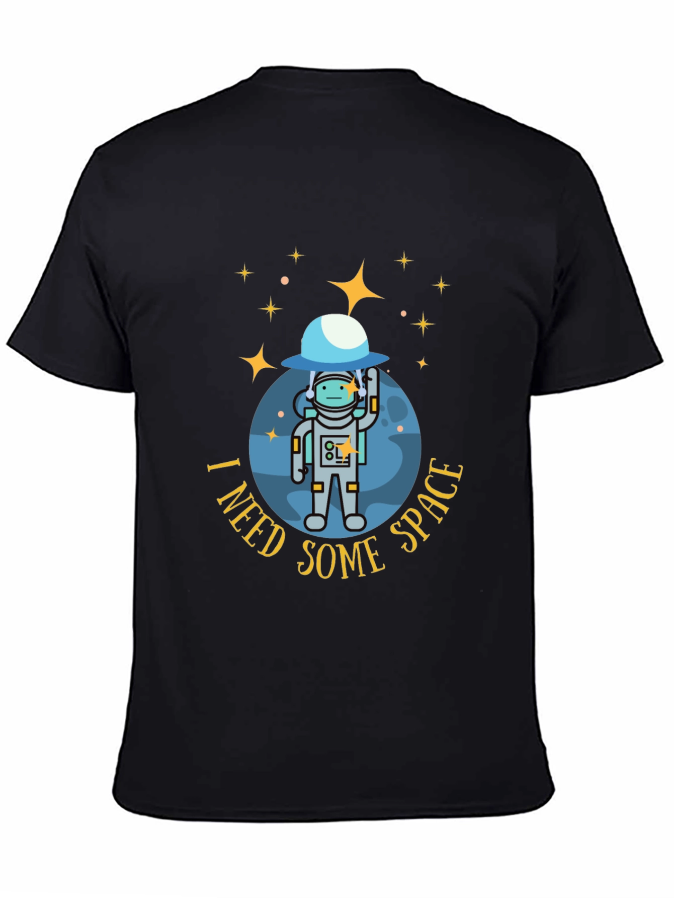 I Need Some Space Black T-Shirt