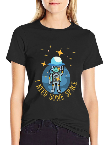 I Need Some Space Black T-Shirt