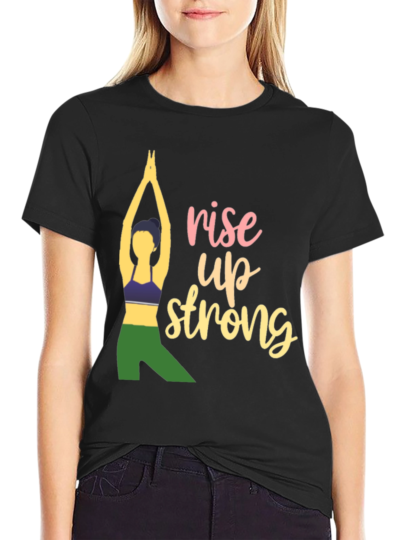 Rise Up Strong Yoga T-Shirt