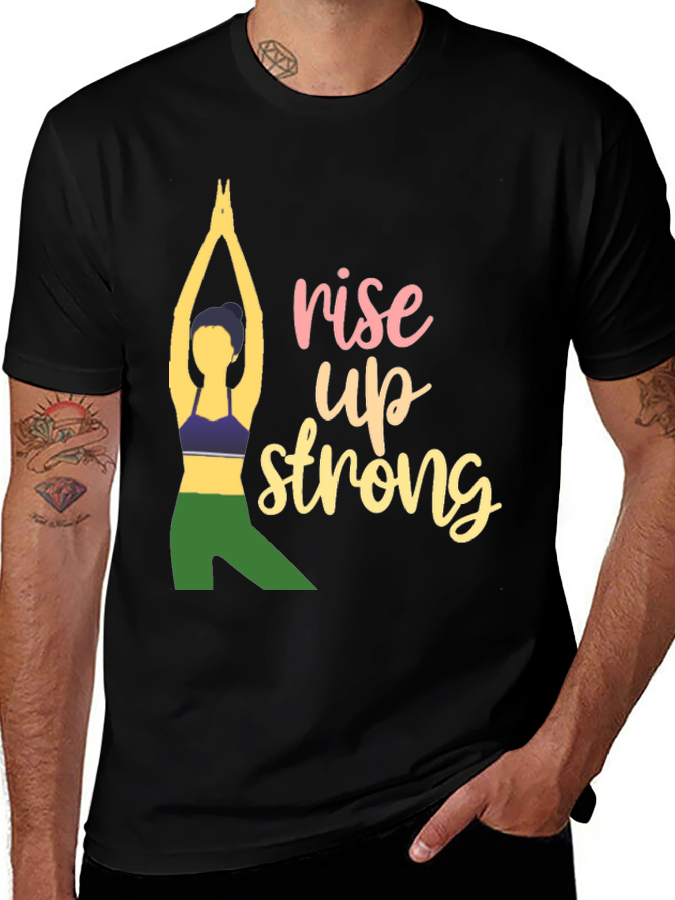 Rise Up Strong Yoga T-Shirt