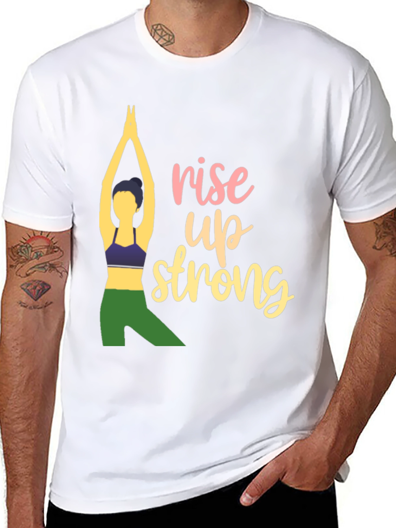Rise Up Strong Yoga T-Shirt