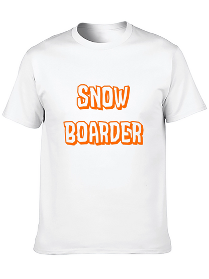 Snow Boarder Graphic T-Shirt Black