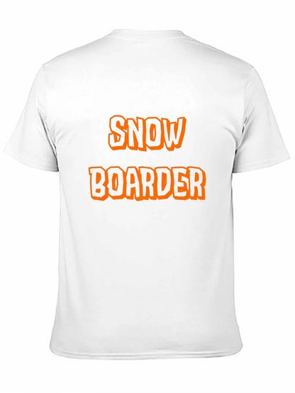Snow Boarder Graphic T-Shirt Black