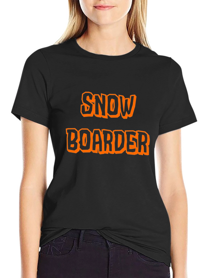 Snow Boarder Graphic T-Shirt Black