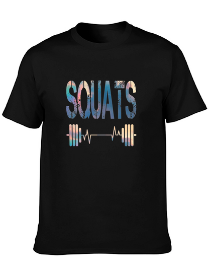 Squats Heartbeat Graphic T-Shirt
