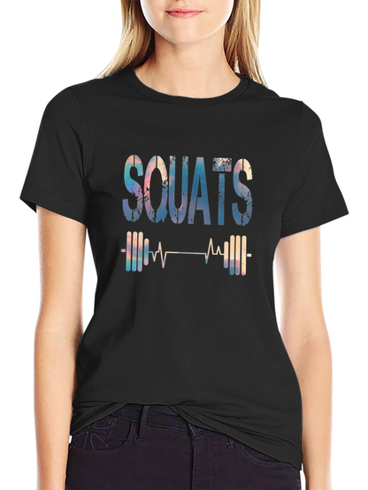 Squats Heartbeat Graphic T-Shirt