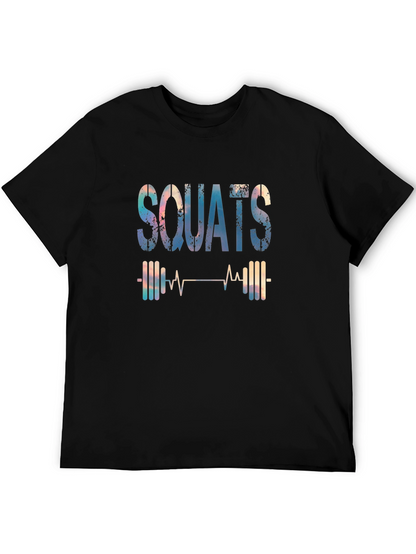 Squats Heartbeat Graphic T-Shirt