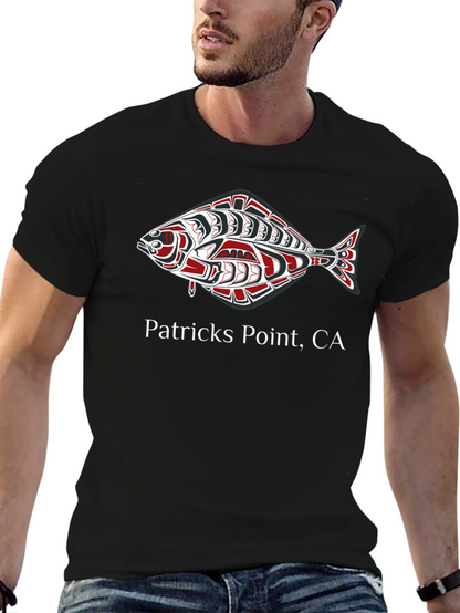 Patricks Point CA Fish Graphic Tee