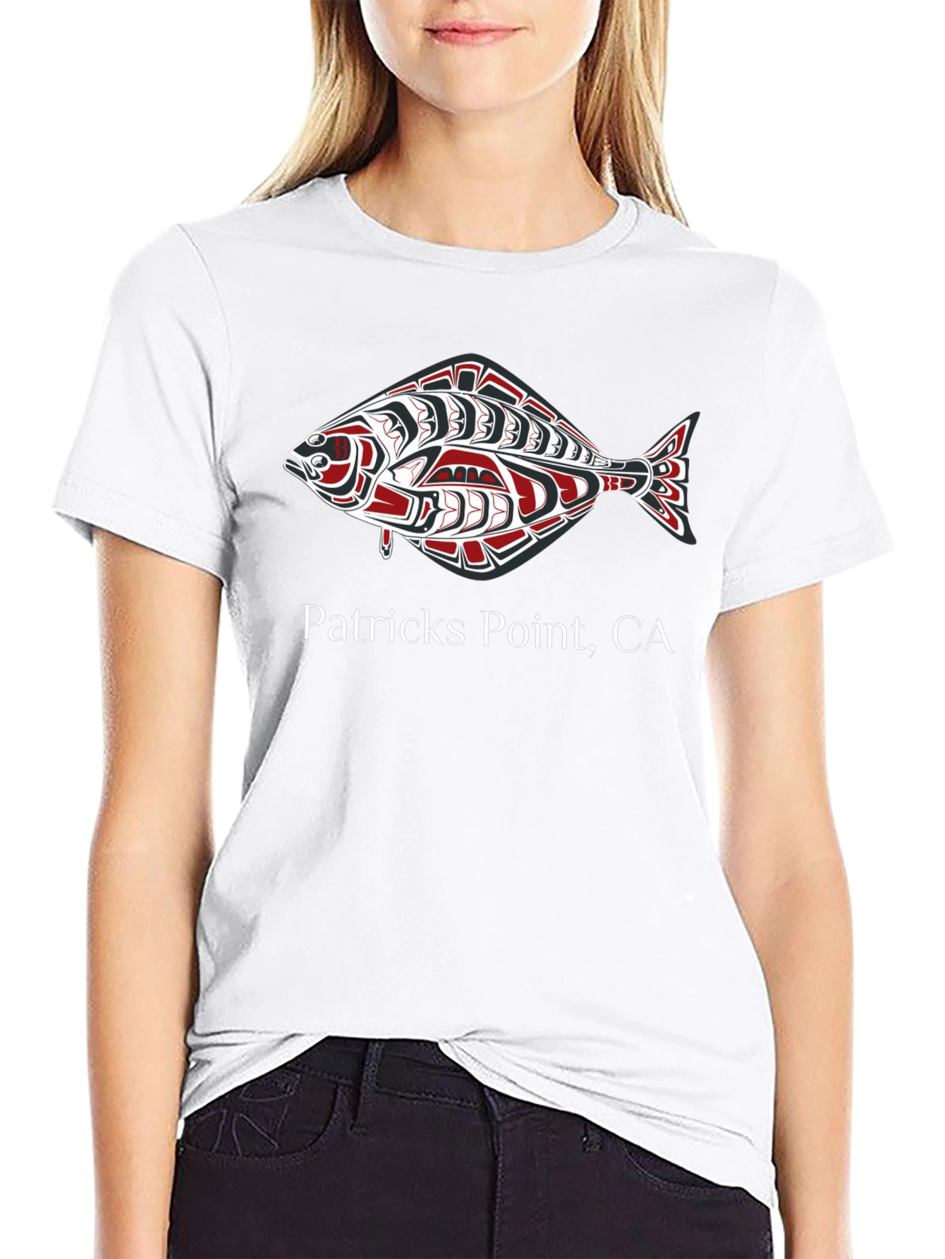 Patricks Point CA Fish Graphic Tee