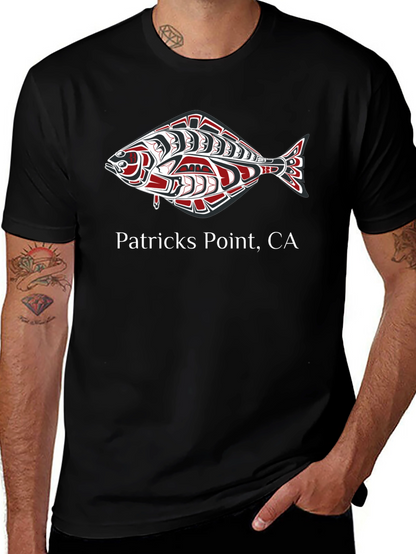 Patricks Point CA Fish Graphic Tee