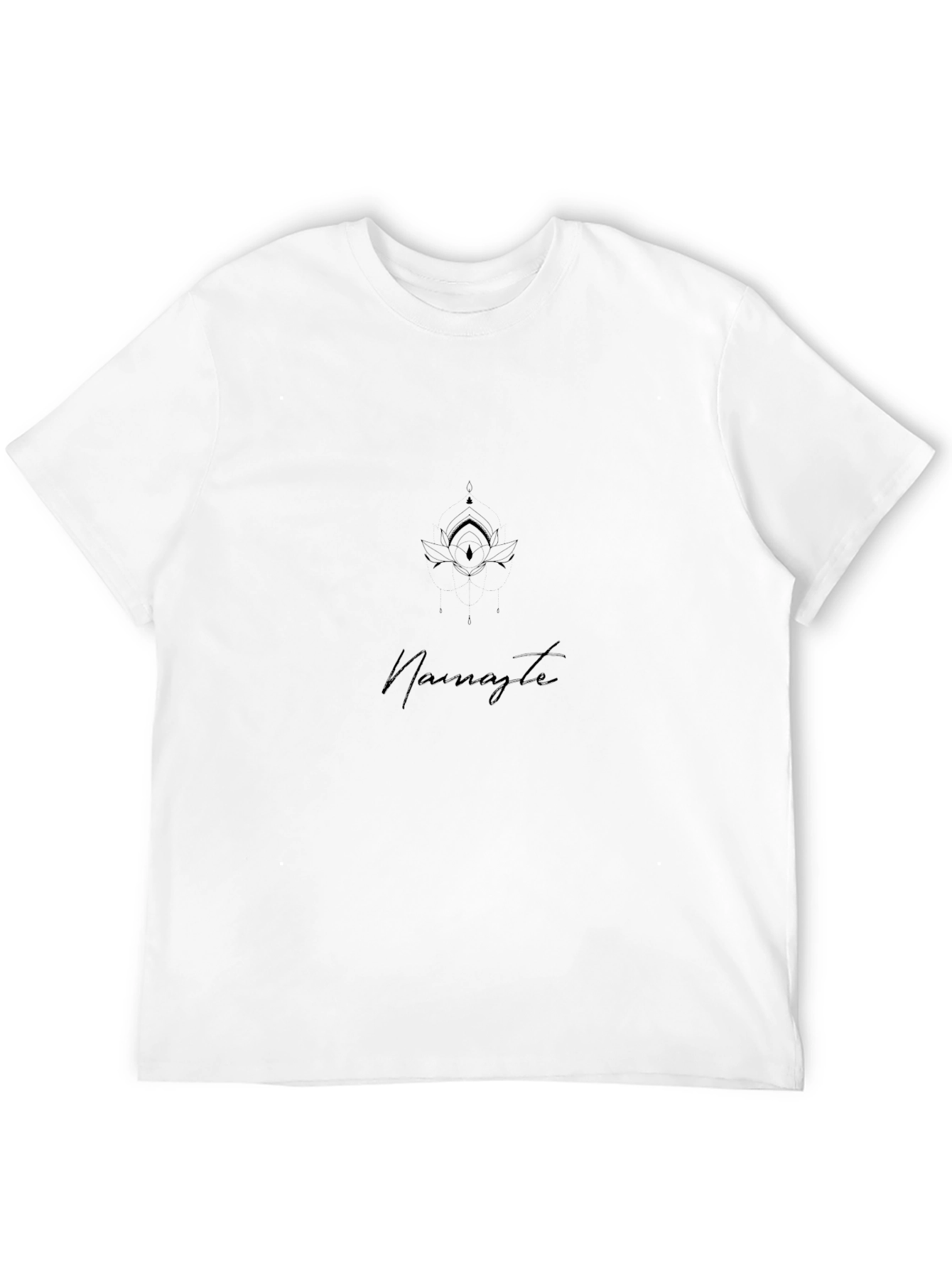 Namaste Lotus Graphic Black T-Shirt