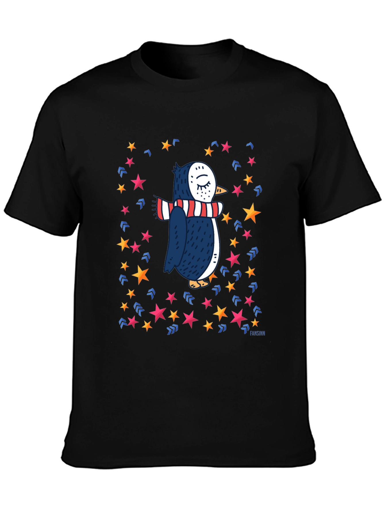 Penguin Star T-Shirt: Whimsical Winter Style